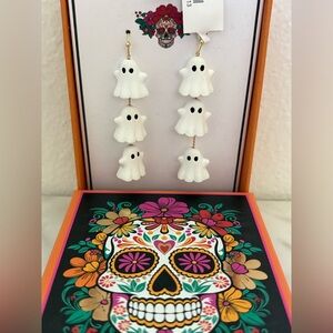 Spooky White Ghost Earrings